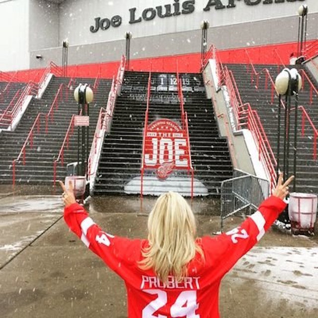 Widow of Red Wings enforcer Robert Probert spreads his ashes in penalty box  during final game at Joe Louis Arena – New York Daily News