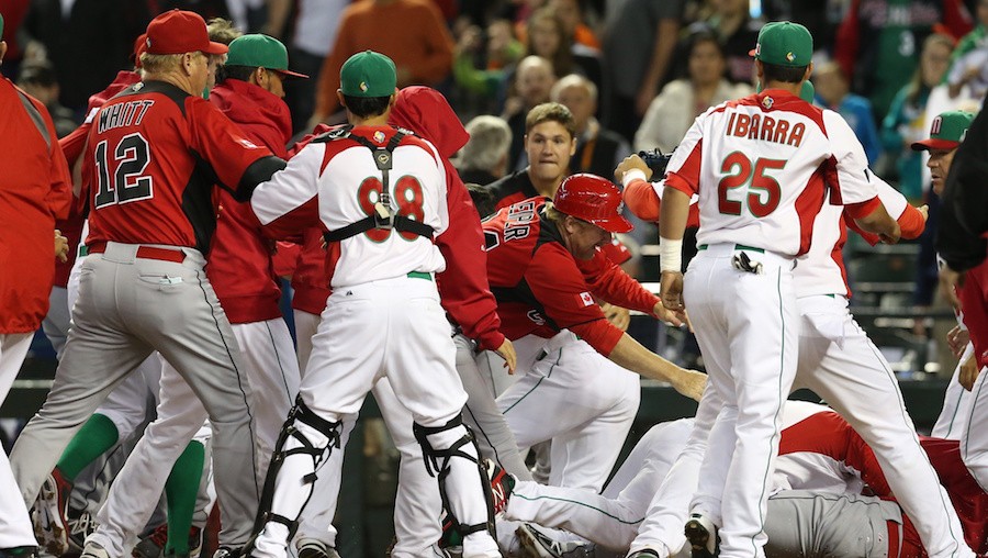 Mexico-Canada brawl far from classy, but WBC finally got its classic moment